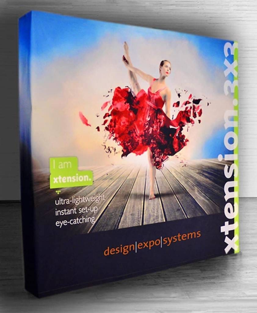 Makkelijk opzetbare Beurswanden 19 _Xtension-Fabric-Display