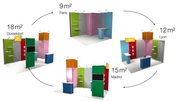panoramic modular exhibition stand