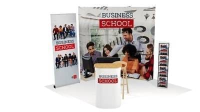 All in One One Fabric Display Pop up School
