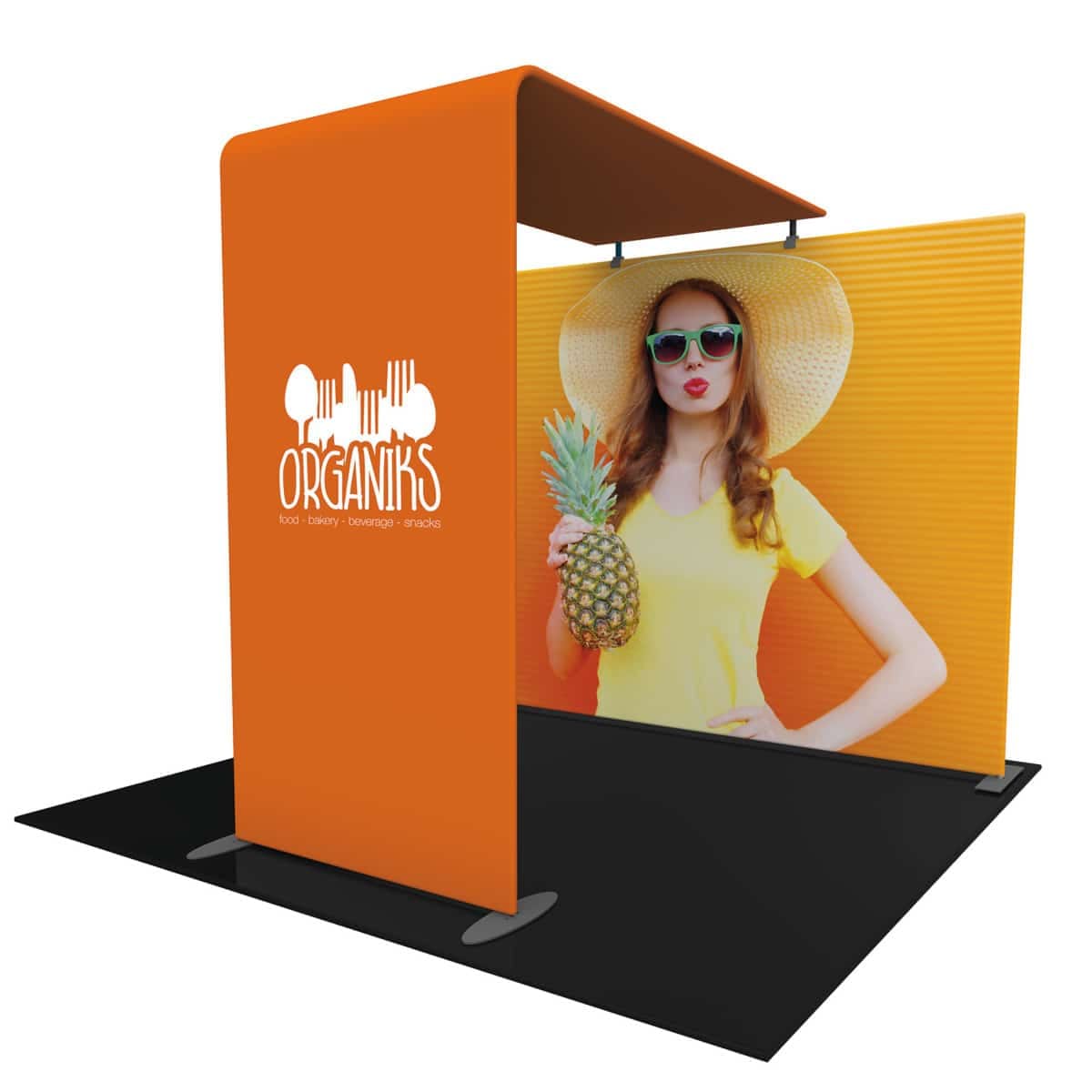 Fusion-Plus-Stretch-Frame-Medium-Stand presentatiewanden met stretch textieldoek en boog