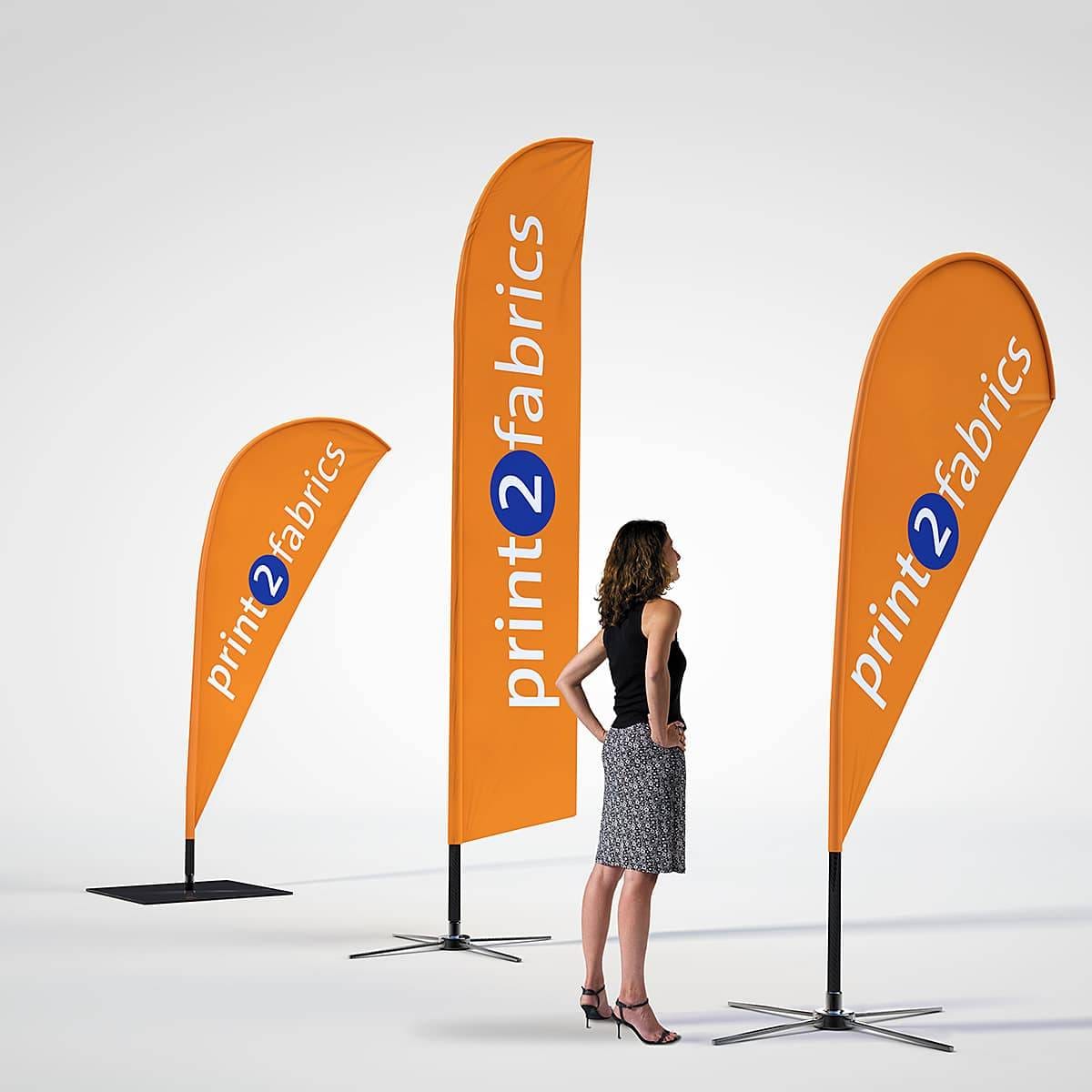 Beachvlaggen Print2fabrics overzicht