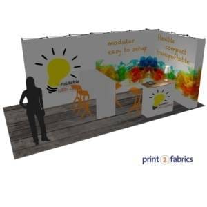 Pop-up LED LightBox hoekstand