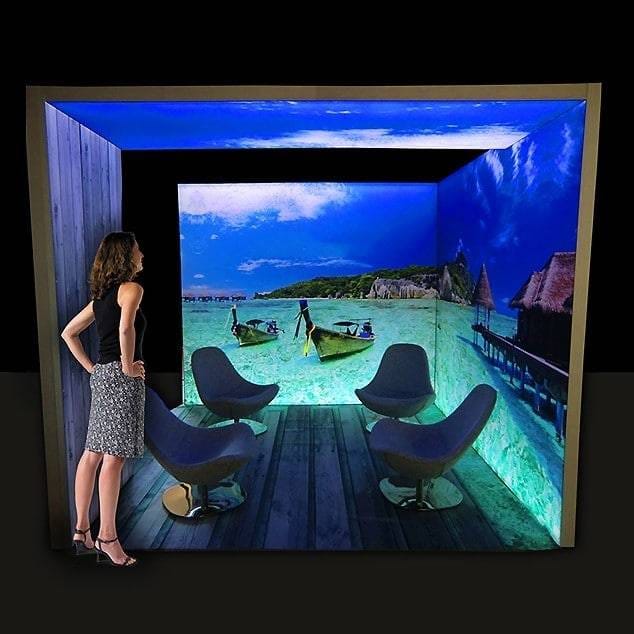 LED lightbox modulaire beursstand