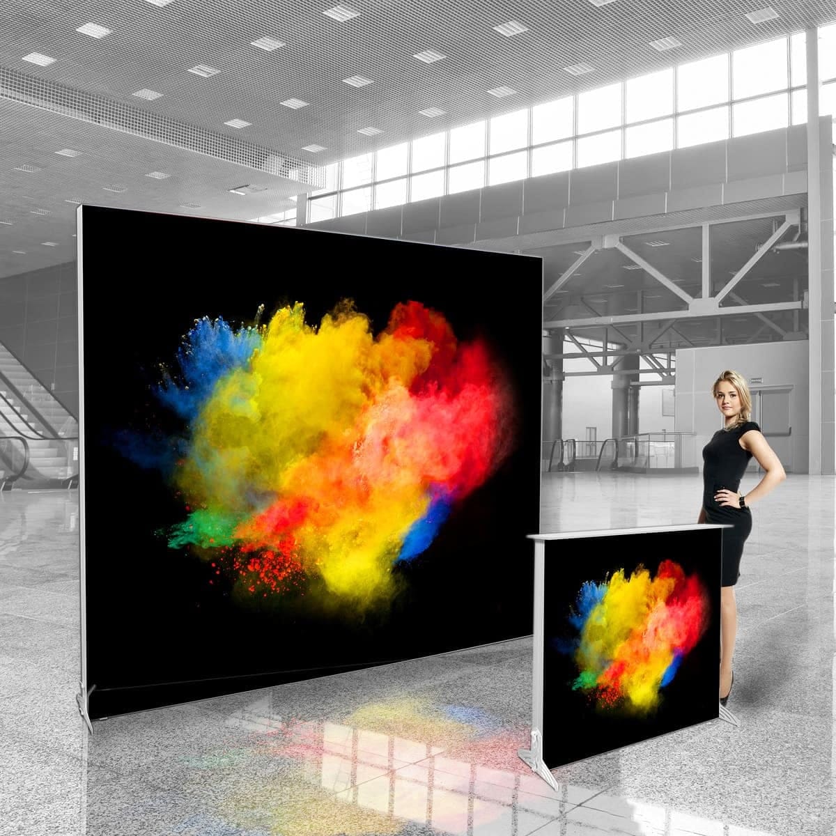 Smart LightBox Go exhibition wall