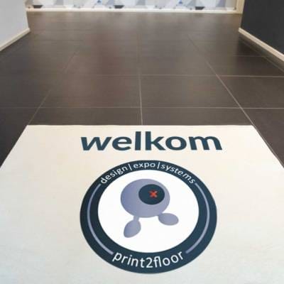 entrance mat with logo