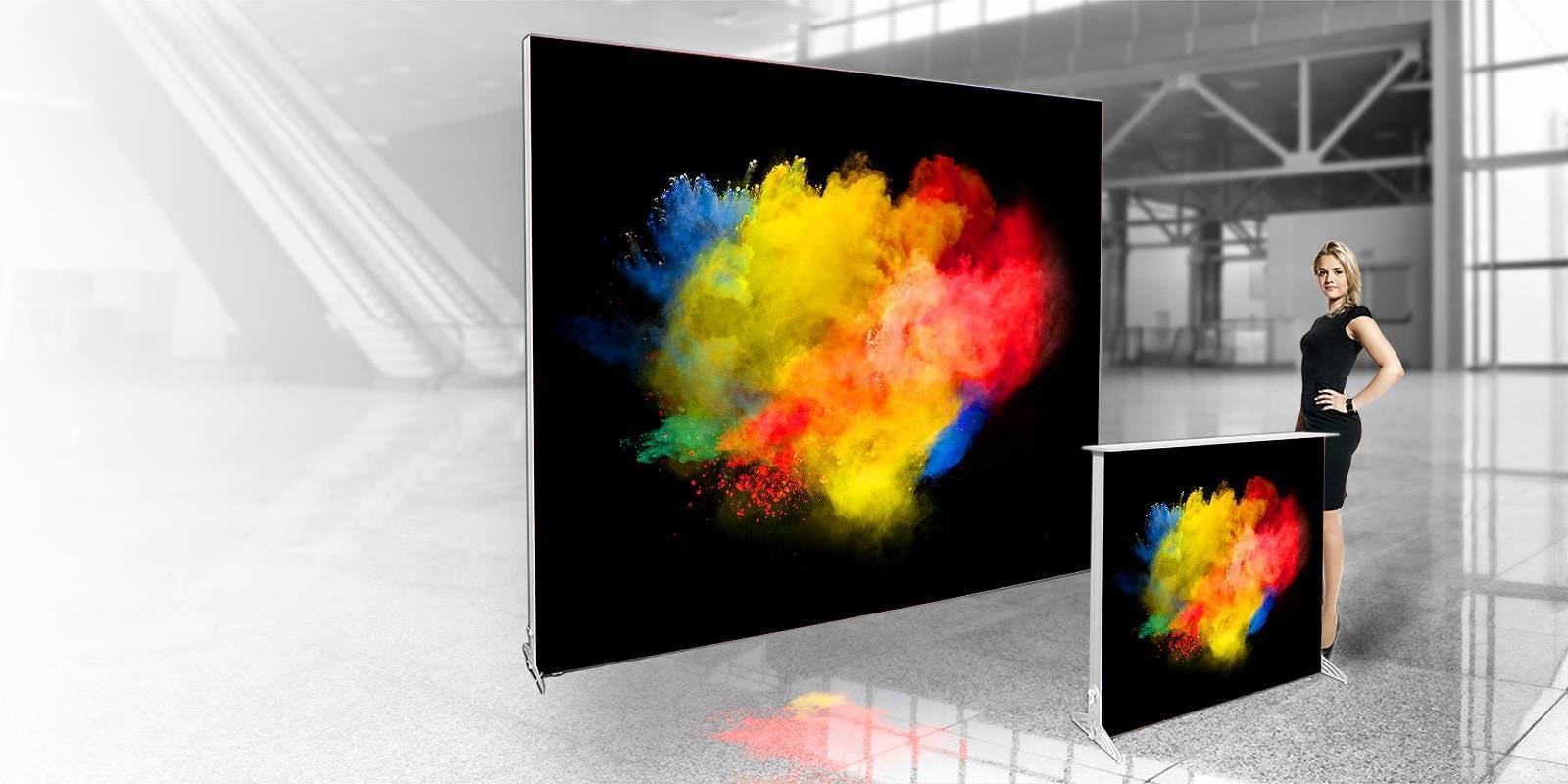 Duurzame beurswanden 27 Smart LightBox Go