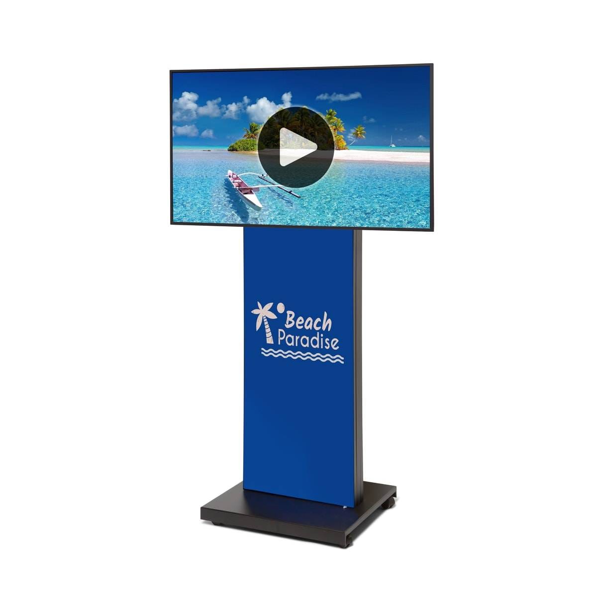 textile frame with digital signage