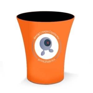 des-balie-conisch-orange beursbalie rond