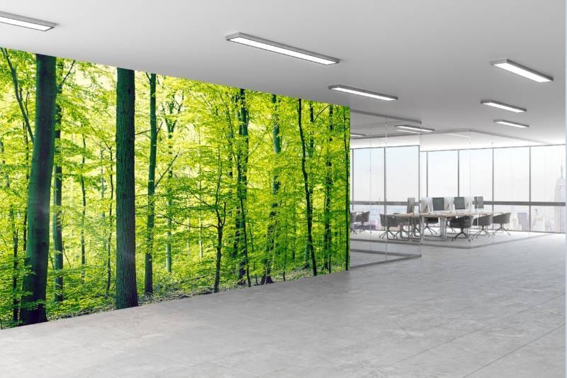 textiel behang office bg bos