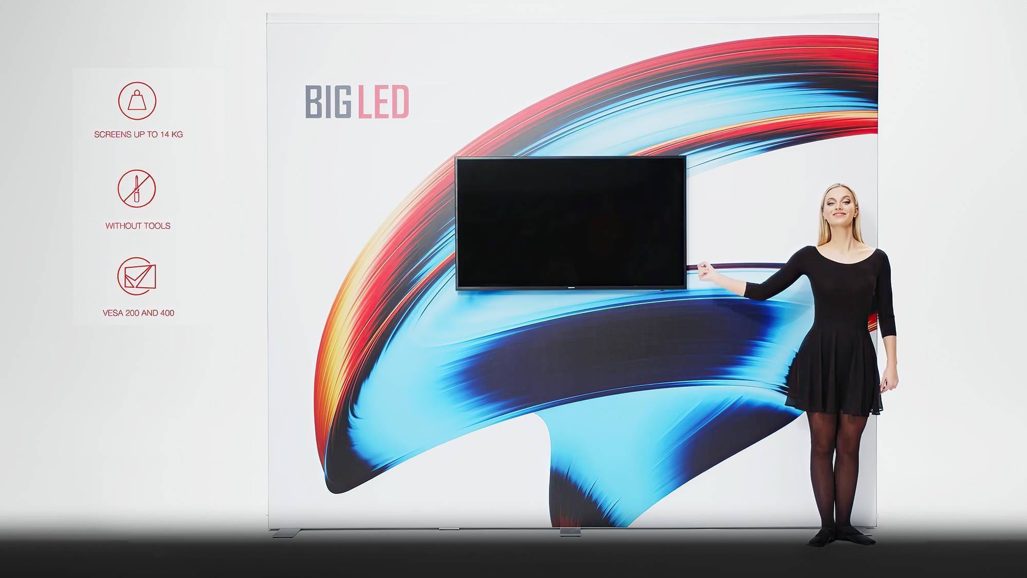 Big Led LightBox met Monitor