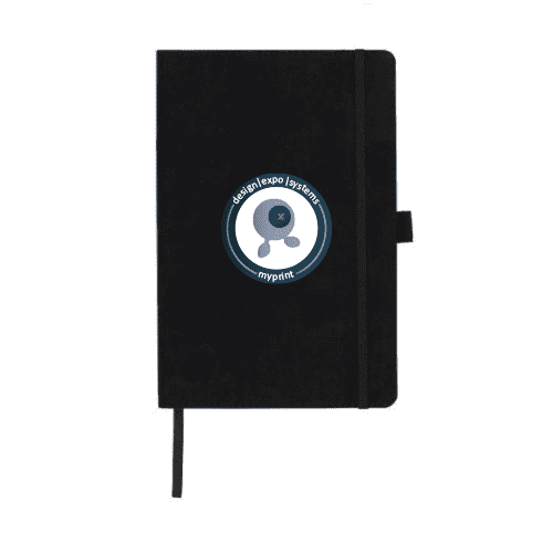 mockup notitieboekje suede zwart