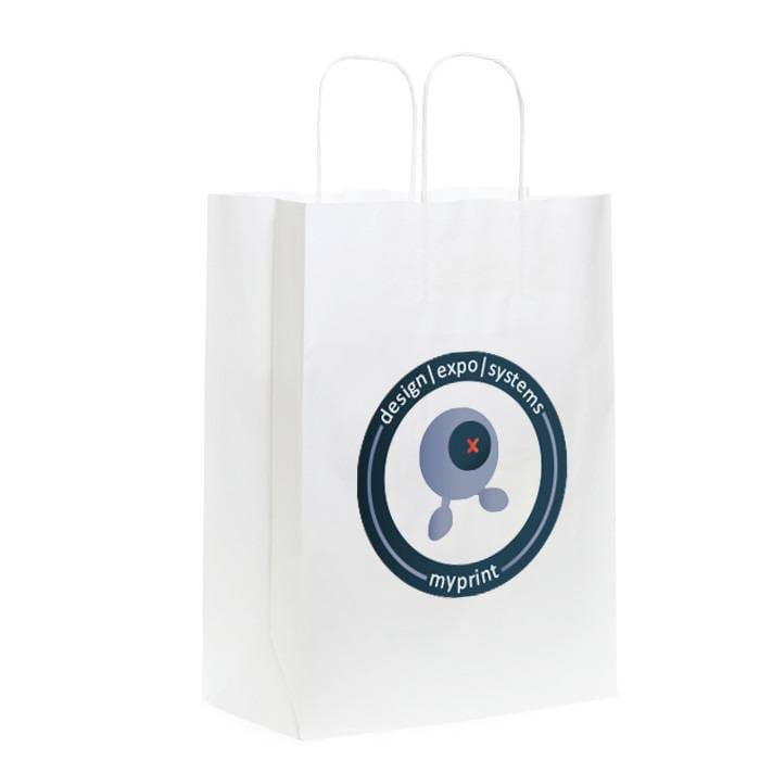 Papieren tas met gedraaid koord