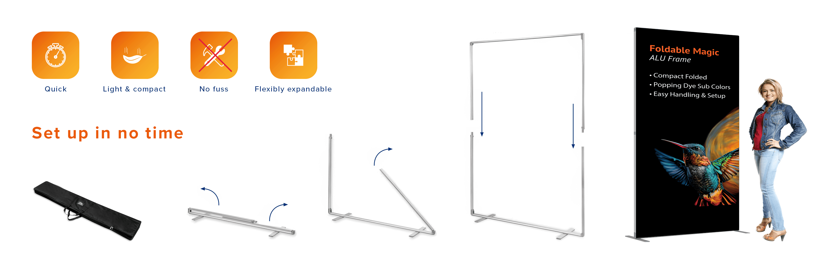 Foldable Magic Alu Frame Setup EN