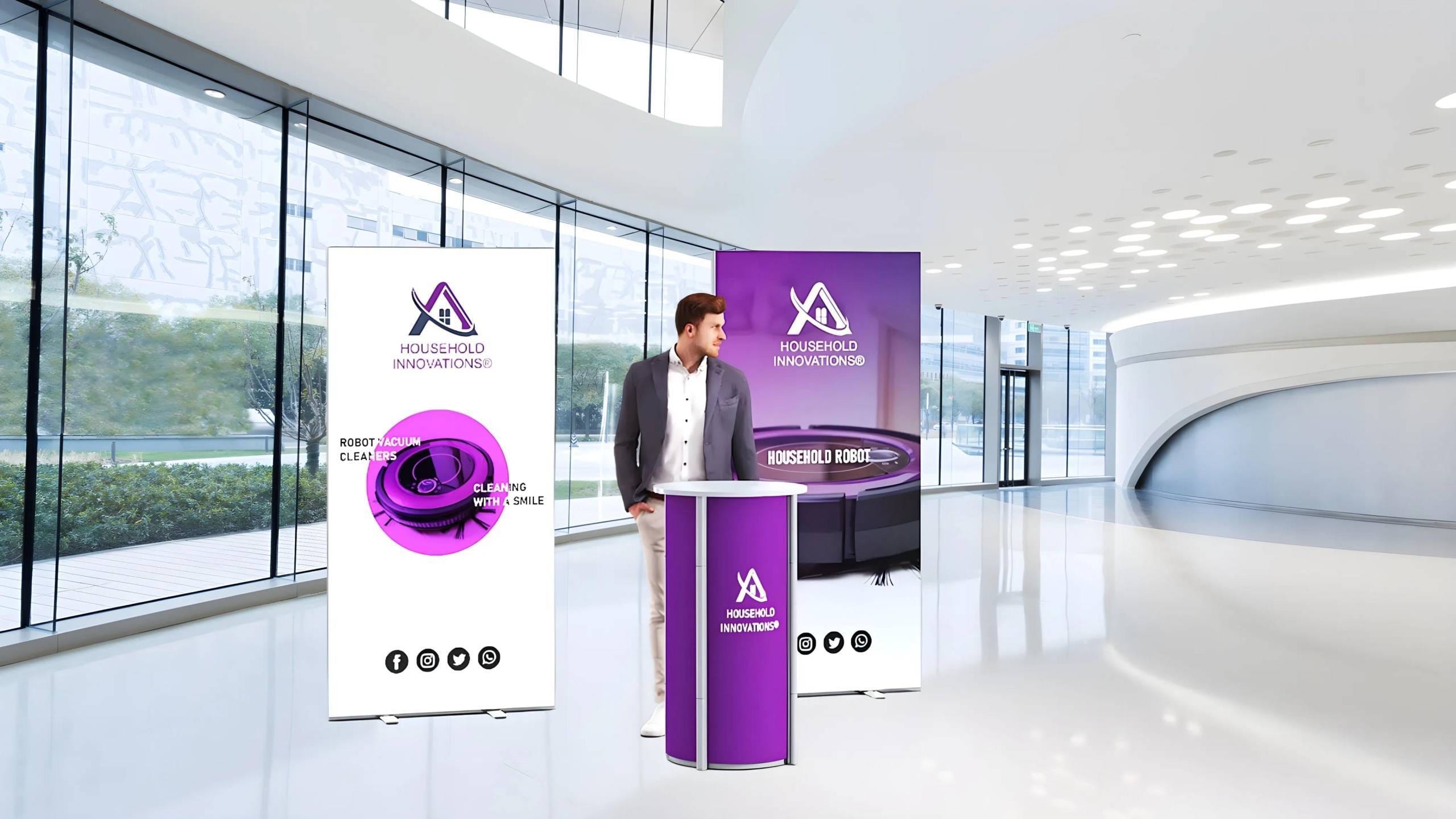 Foldable Magic Alu Frame met Foldable Showcase