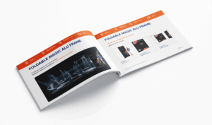 Brochure Foldable Magic Alu Frame