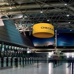 ceiling hanging display